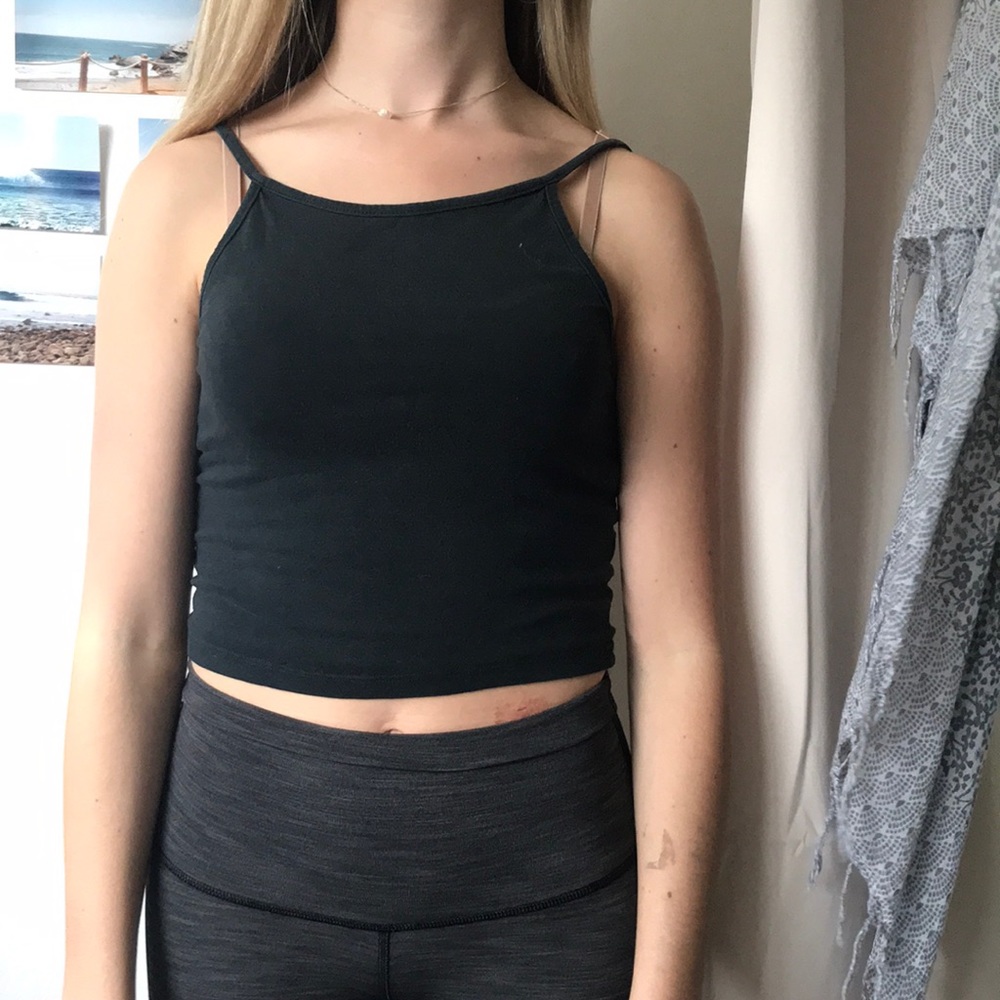 Brandy black crop top